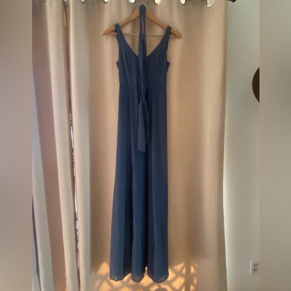 Dusty blue dress